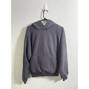 Yeezy GAP Engineered By Balenciaga Shrunken Logo Hoodie Black Size Small